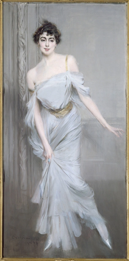 Giovanni Boldini, Madame Charles Max, 1896, olio su tela, 205,0 x 100,0 cm, 1904, Musée d’Orsay © RMN-Grand Palais (Musée d’Orsay) / Hervé Lewandowski.