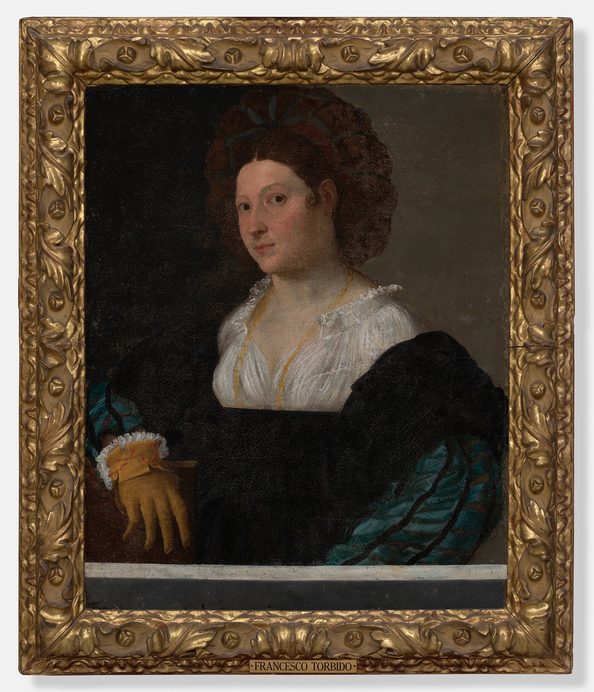 Francesco Torbido, Ritratto di gentildonna con turbante, 1516-1518 circa, olio su tela, 80 x 66 cm, Isabella Stewart Garden Museum.