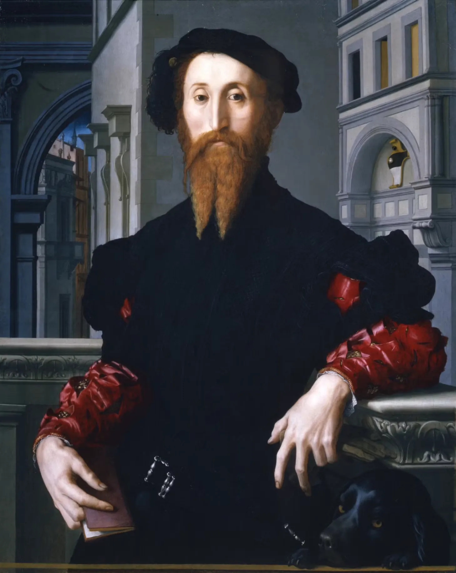 Agnolo Tori detto Bronzino, Ritratto di Bartolomeo Panciatichi, 1541-1545, olio su tavola, 104 x 85 cm, Gallerie degli Uffizi, Firenze.