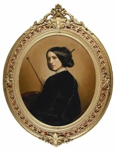 Emma Gaggiotti Richards, Autoritratto, 1853, olio su tela, 84,2 x 71,9 cm Royal Collection Trust, Londra. Opera firmata e datata: 'EMMA. G.R. / 1853'.