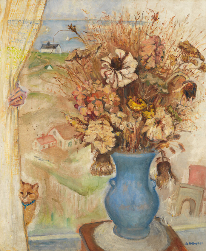 Josephine Verstille Nivison, Obituary, olio su tela, 61,3 × 50,6 cm, Whitney Museum of American Art, New York.