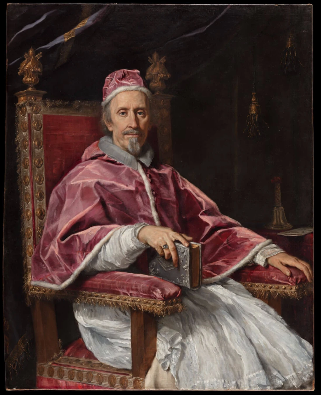Carlo Maratta, Ritratto di Clemente IX, 1669, olio su tela, 145 x 116 cm, Musei Vaticani, Città del Vaticano.