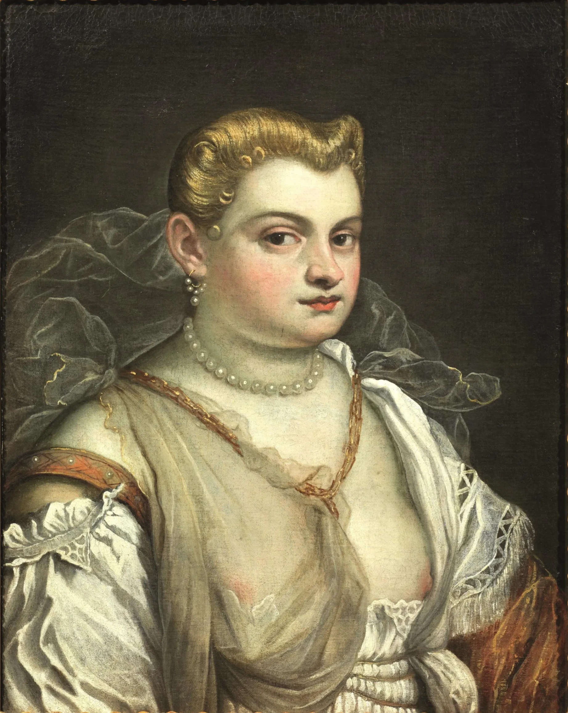 Marietta Robusti, Ritratto di gentildonna veneziana con collana, olio su tela,61,5 x 59,5 cm, collezione privata. © Pandolfini