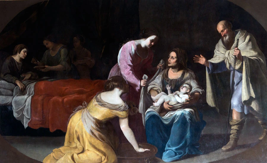 Diana de Rosa/Annella di Massimo, Nascita della Vergine, Chiesa della Pietà dei Turchini, Napoli.