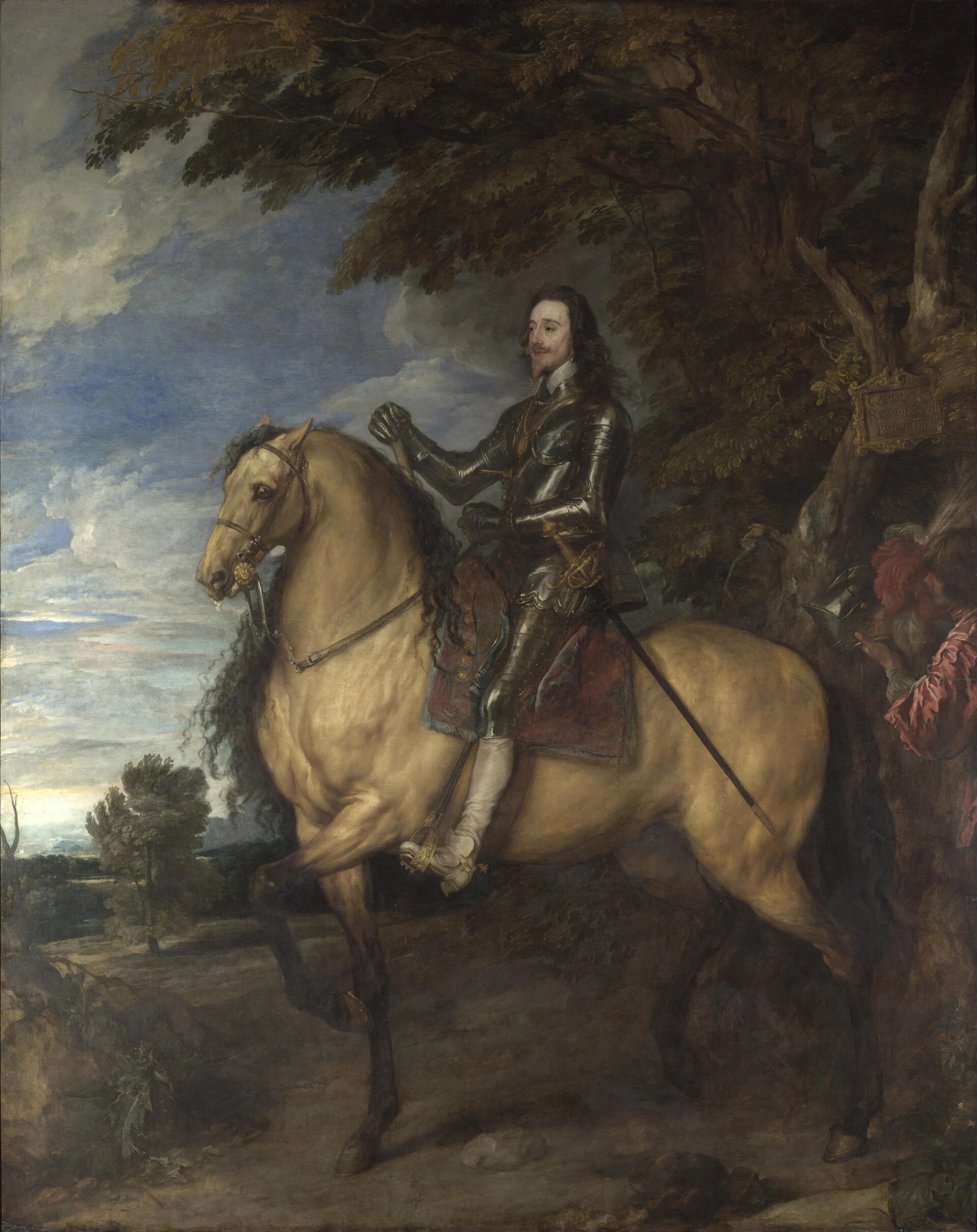 Antoon van Dyck, Ritratto di Carlo I a cavallo, 1636, olio su tela, 367 × 292 cm, National Gallery, Londra.