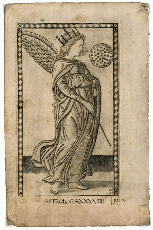 Astrologia, una delle incisioni del ciclo dei così detti "Tarocchi del Mantegna".