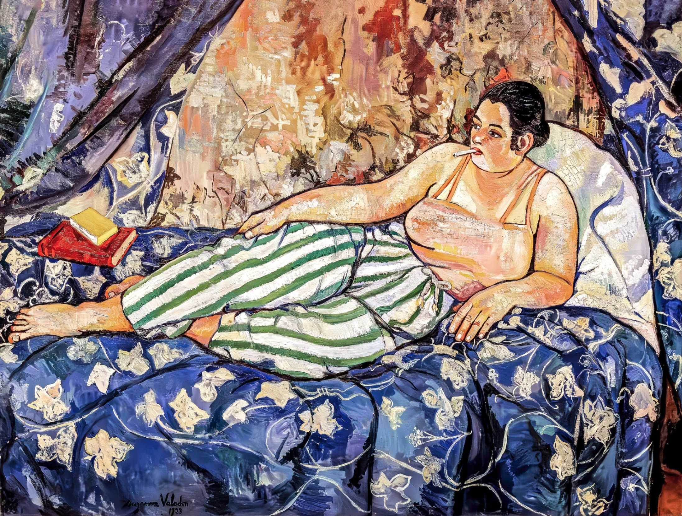 Suzanne Valadon, La camera azzurra, 1923, olio su tela, 90 × 116 cm, Museo di Belle Arti, Limoges.