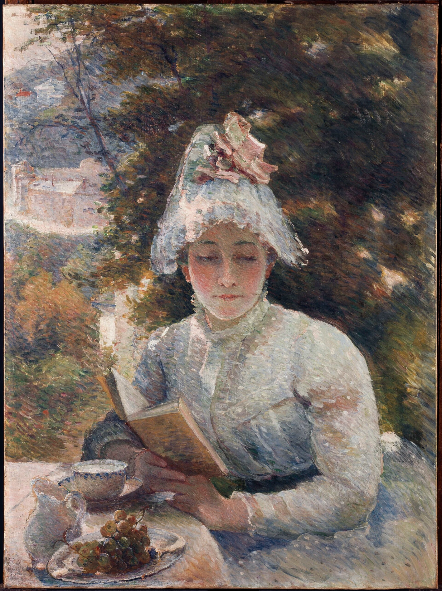 Marie Bracquemond, Il te del pomeriggio, 1880 circa, olio su tela, 81.5 cm x 61.5 cm x 3.5 cm, Musée du Petit Palais, Parigi.
