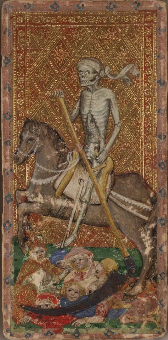Morte, dal mazzo Tarocchi Visconti di Modrone, detti anche Cary-Yale.