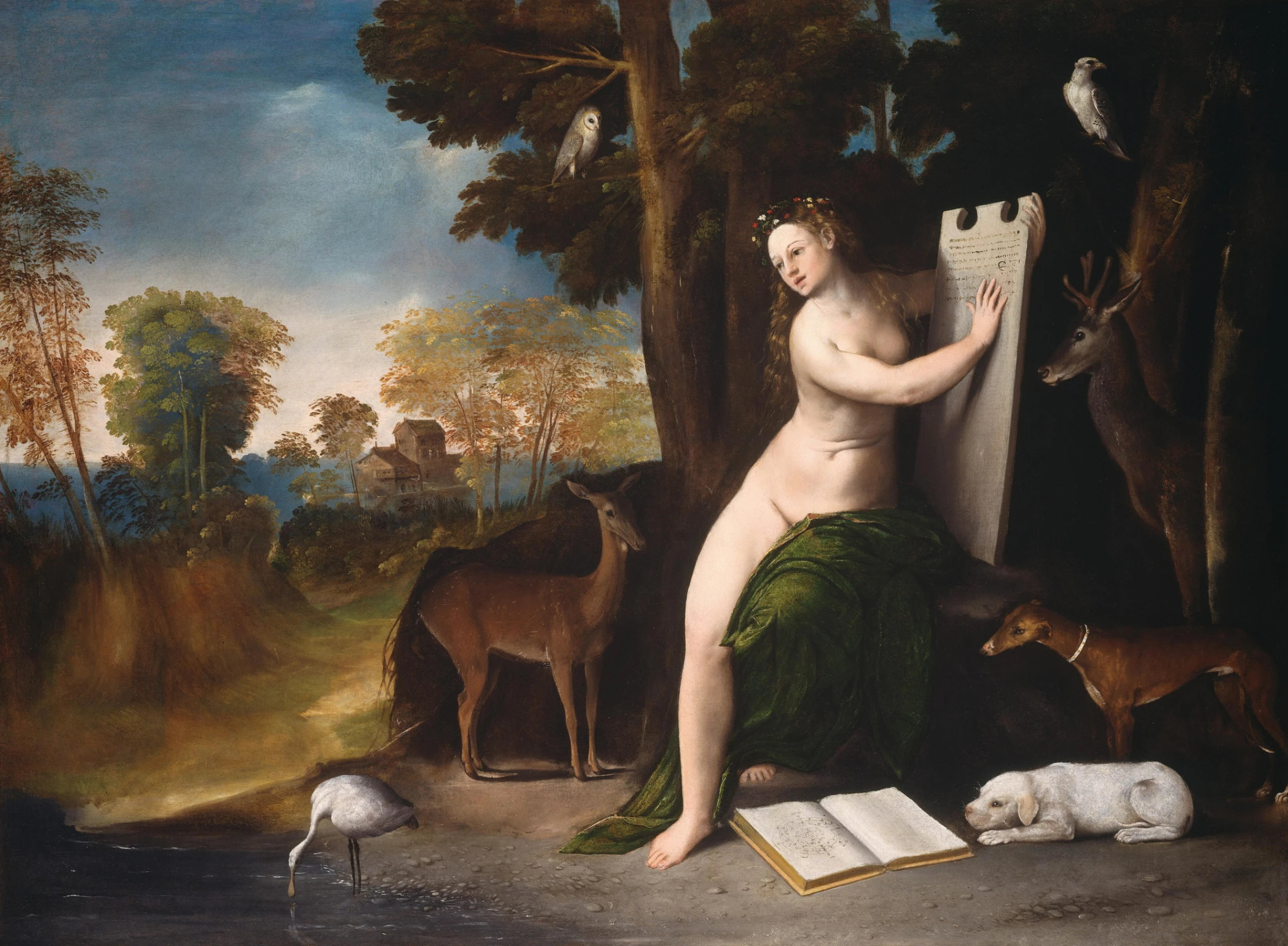 Dosso Dossi, Circe e i suoi amanti in un paesaggio, 1525, olio su tela, 100,8 × 136,1 cm, National Gallery of Art, Washington.