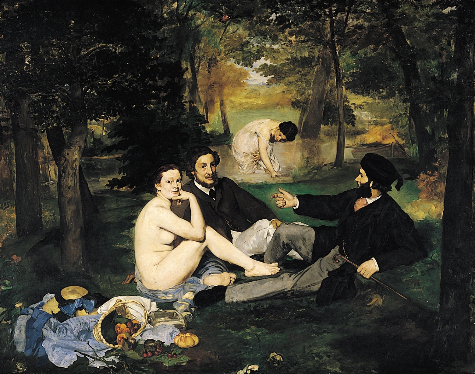 Édouard Manet, Colazione sull'erba, 1863, olio su tela, 208 x 264.5 cm, Musée d'Orsay, Parigi.