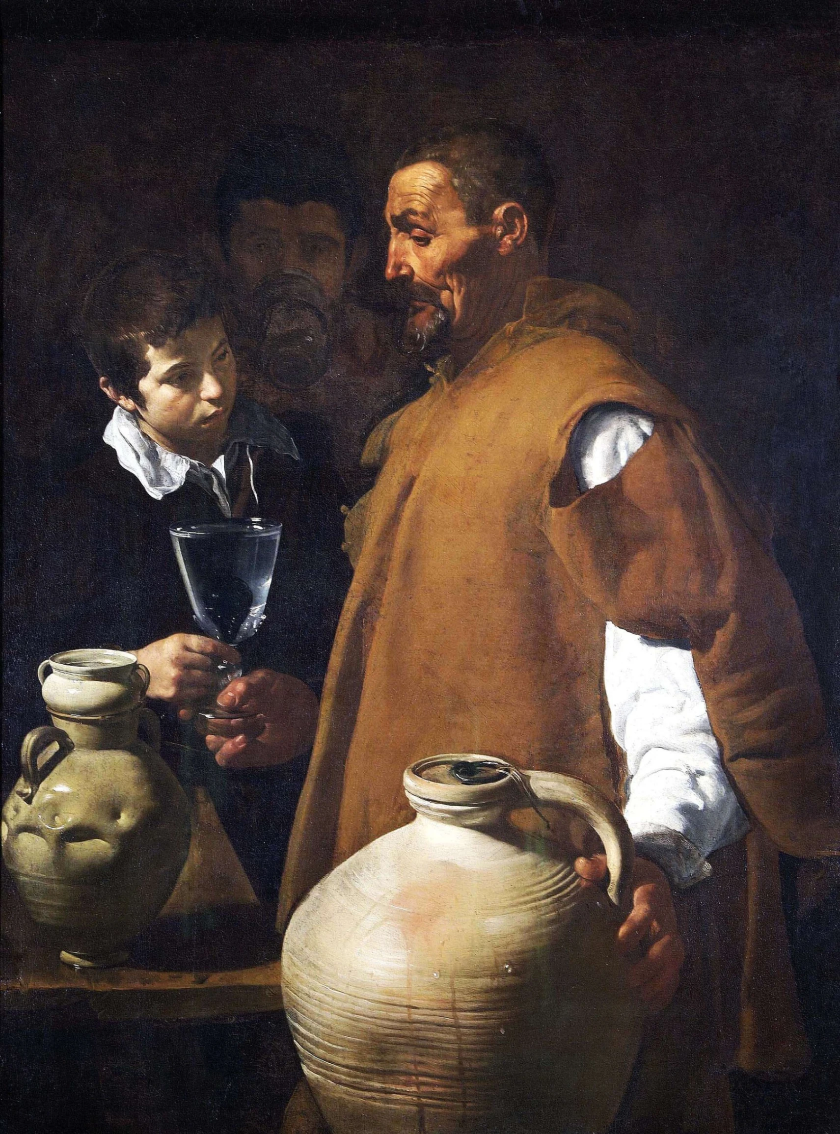 Diego Velázquez, L'acquaiolo di Siviglia, 1620, olio su tela, 105 × 80 cm, Wellington Collection Apsley House, Londra.