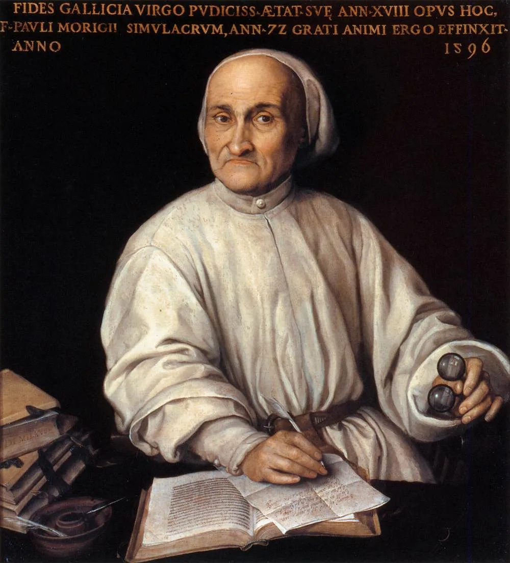 Fede Galizia, Ritratto di Paolo Morigia, 1592-1595, tela, 88 × 79 cm, Milano, Pinacoteca Ambrosiana.