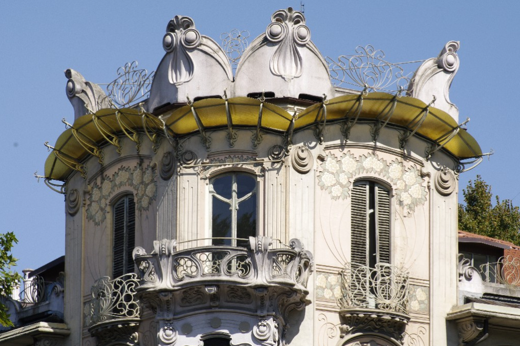 Pietro Fenoglio, Casa Fenoglio La Fleur, particolare, 1903. Fotografia di Dario Lanzardo, 2010. © MuseoTorino.