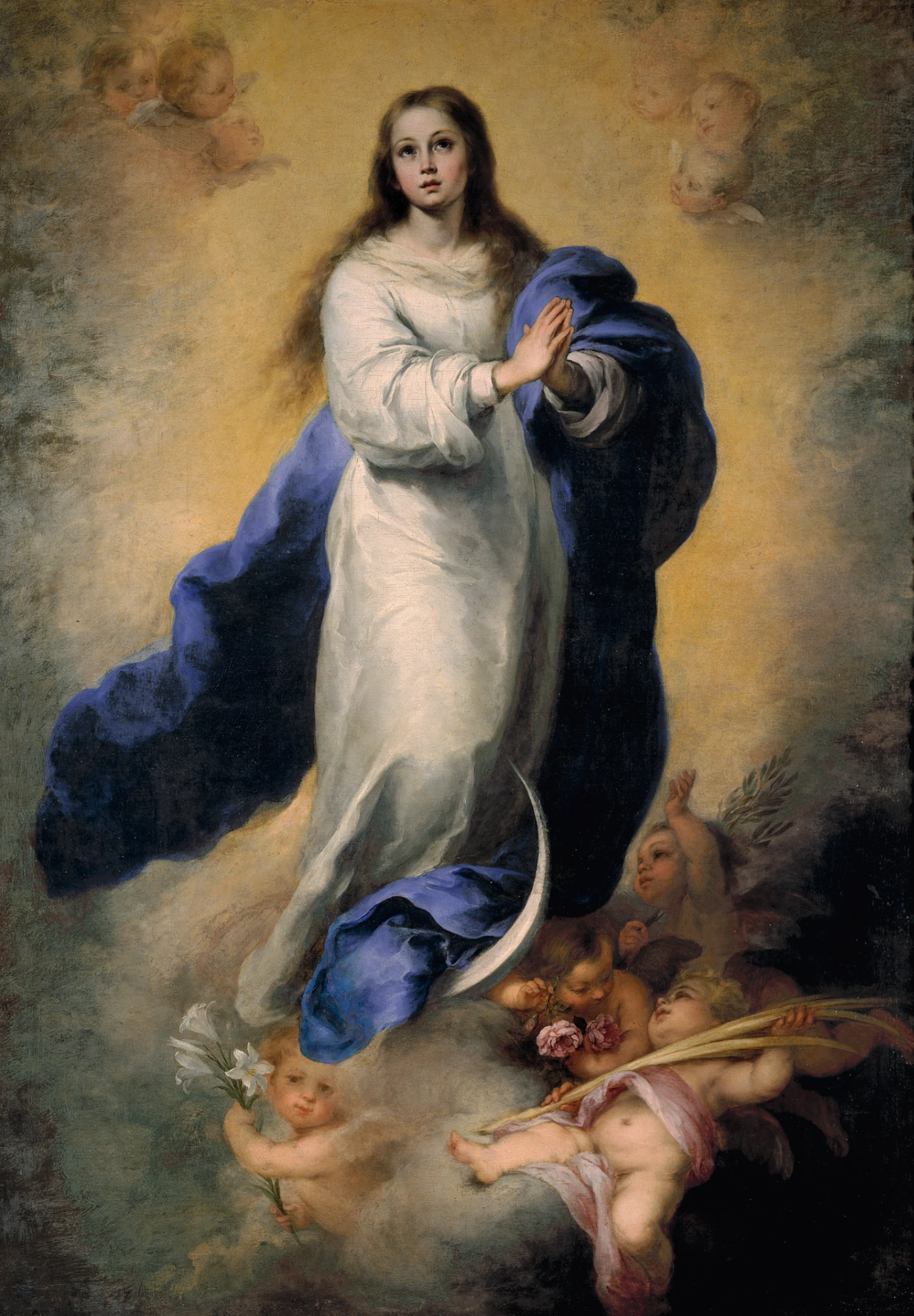 Bartolomé Esteban Murillo, Immacolata Concezione, 1660-1665, olio su tela, 206 x 144 cm, Museo del Prado, Madrid.