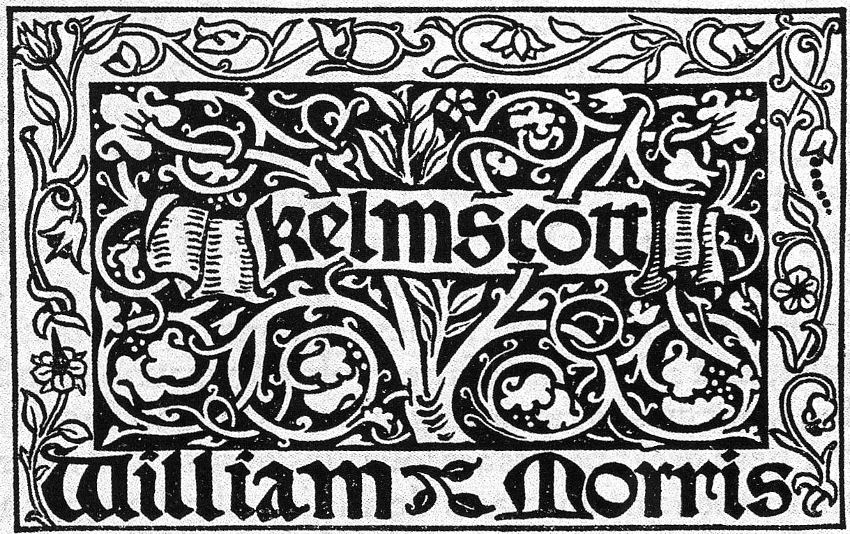 Logotipo della casa editrice Kelmscott Press, fondata da William Morris nel 1981.