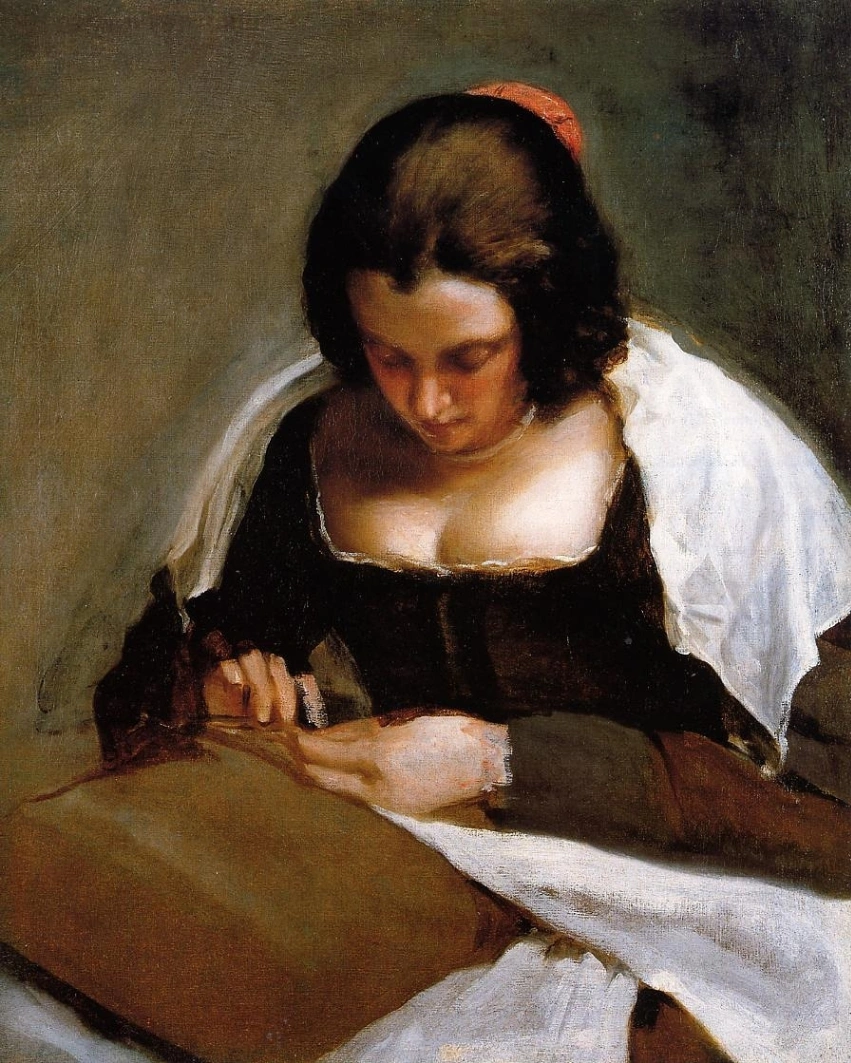Diego Velázquez, La Cucitrice, olio su tela, 1640 circa, 74 x 60 cm, National Gallery of Art, Washington.