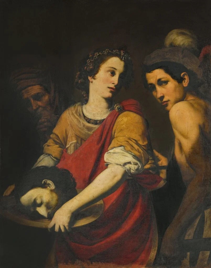 Diana de Rosa (attr.), Salomè con la testa di San Giovanni Battista, olio su tela, 27,5 x 99,7 cm, collezione privata. © Sotheby's