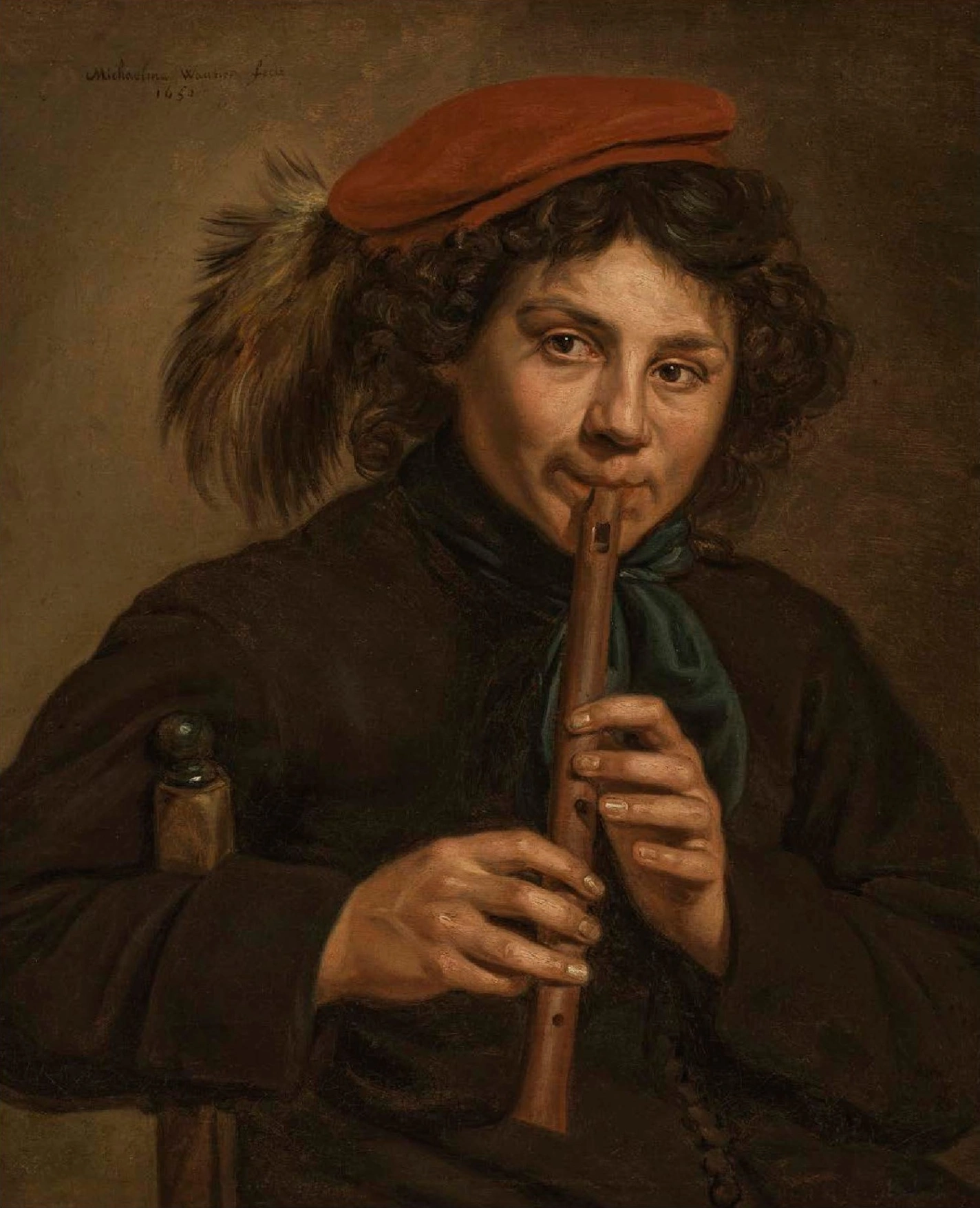 Michaelina Wautier, Udito, 1650, 69,5 x 61 cm, Museum of Fine Arts, Boston.