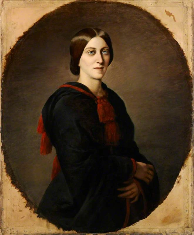 Emma Gaggiotti Richards, Ritratto di Adelaide Anne Procter, olio su tela, 95,3 x 78,7 cm, National Portrait Gallery, Londra.