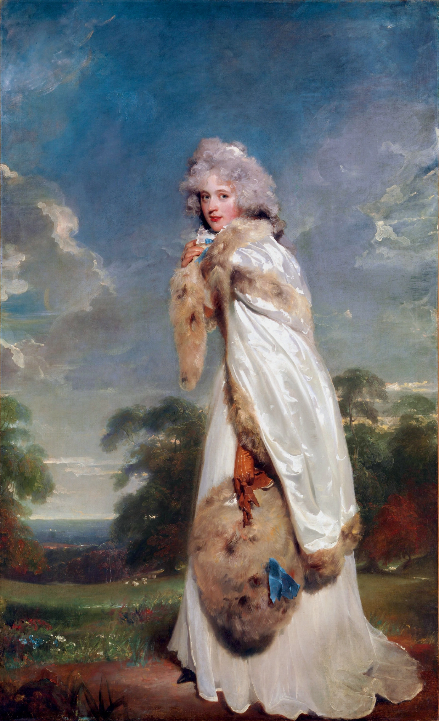Sir Thomas Lawrence, Ritratto di Elisabeth Farren, 1790 , olio su tela, 238,8 cm x 146,1 cm, The Metropolitan Museum, New York.