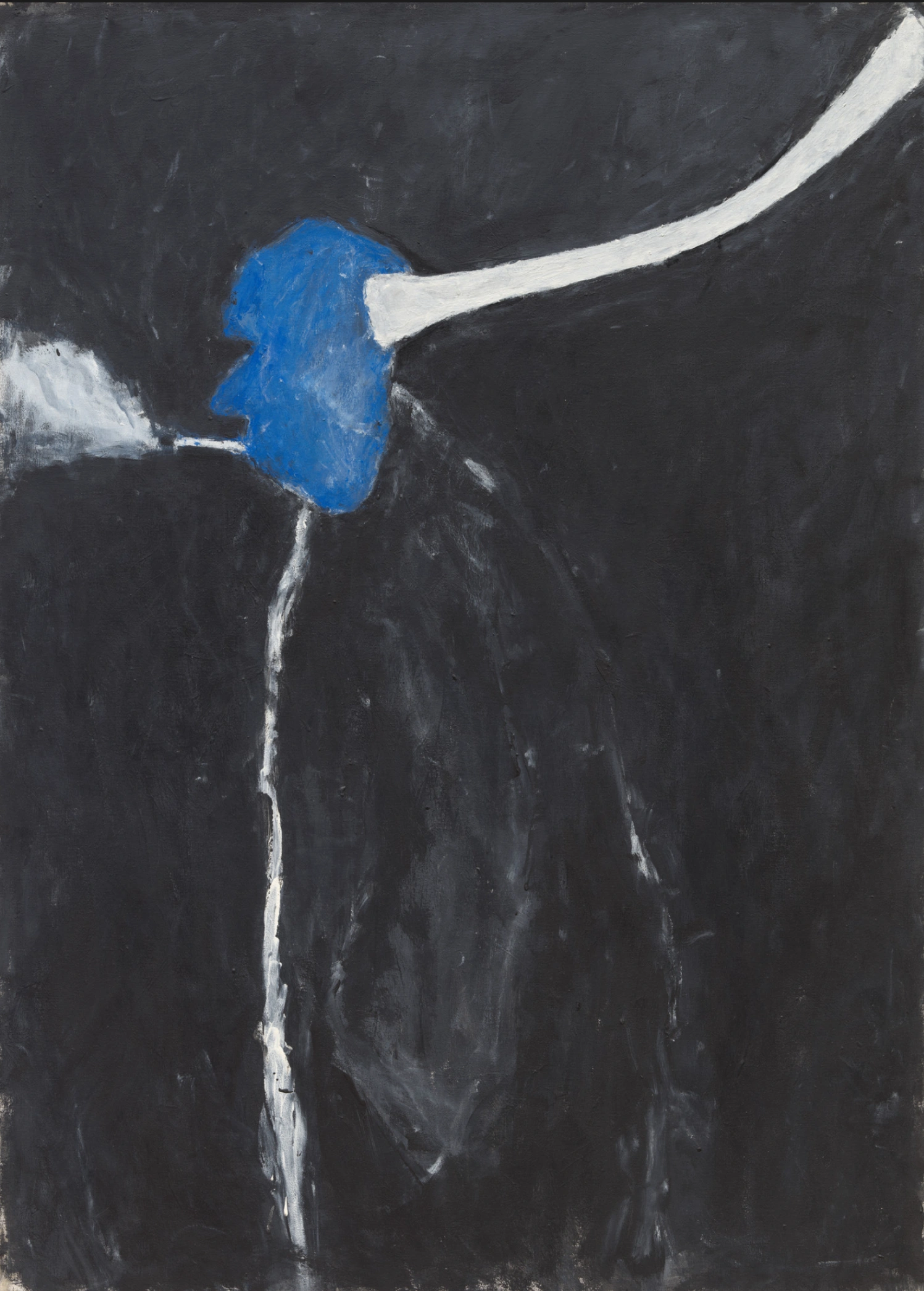 Susan Rothenberg. Smoker. 1978-79, pittura acrilica e vernice su tela, 158.8 x 114.3 cm, MoMA, New York. © 2025 Susan Rothenberg/Artists Rights Society (ARS), New York.