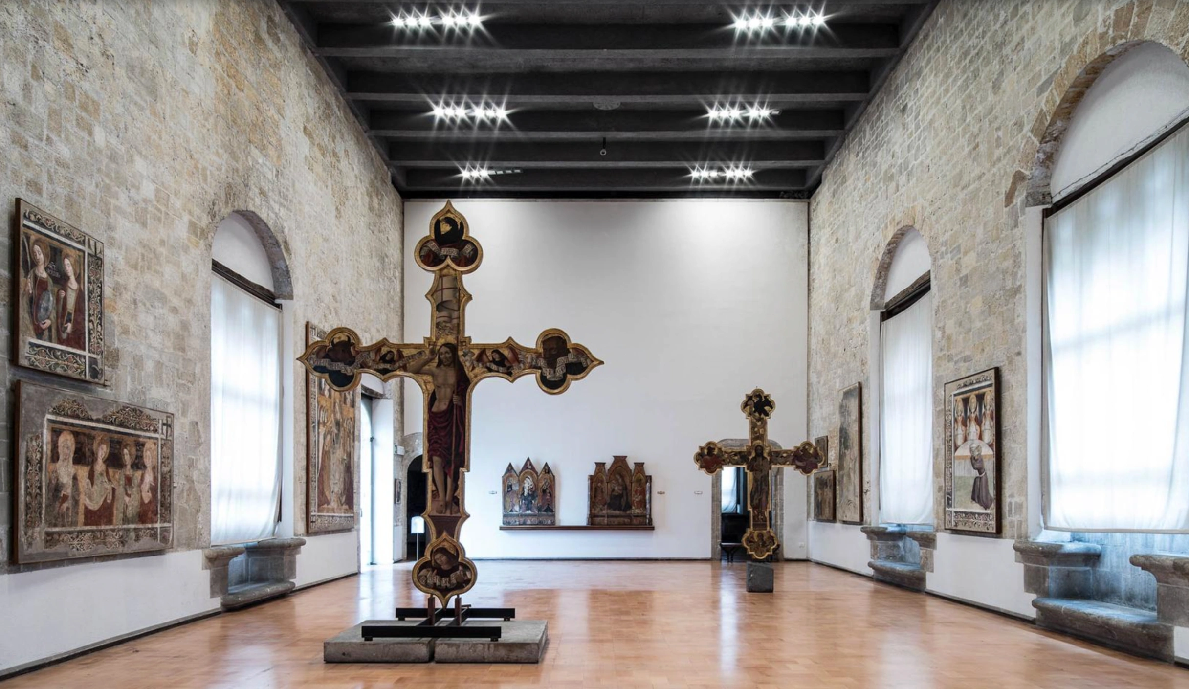 Una delle sale del museo di Palazzo Abatellis, Palermo.