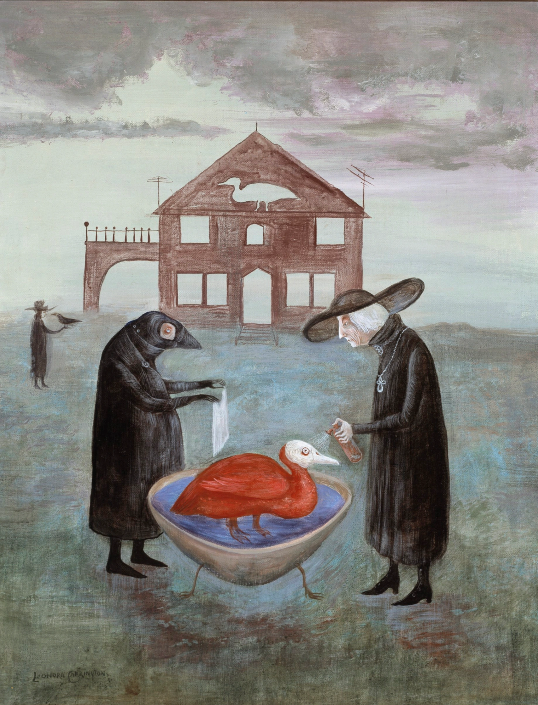 Leonora Carrington, Bird Bath, 1974 © Museum of Latin American Art, Long Beach, Stati Uniti.