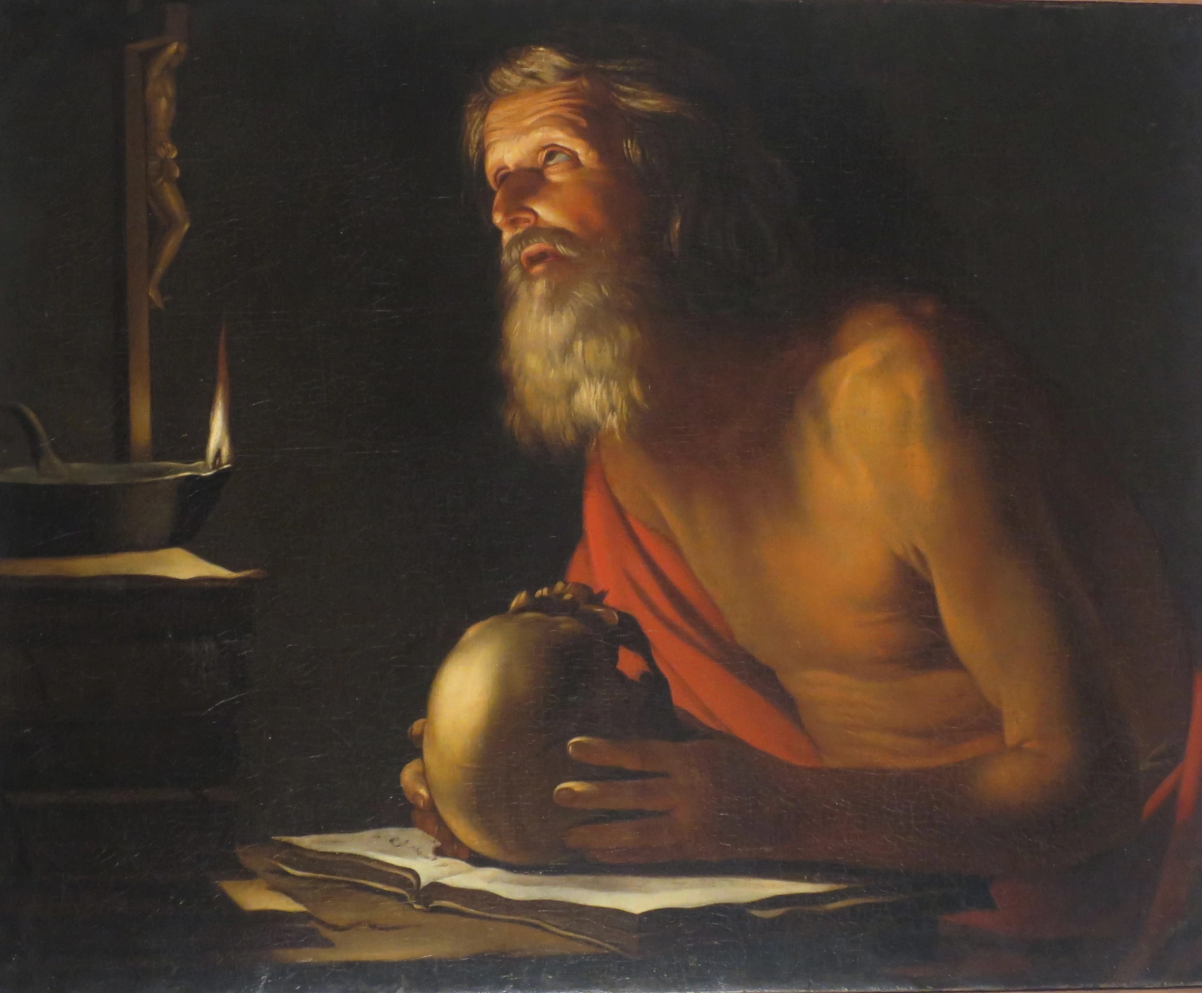 (bottega di) Gerrit van Honthorst (Gherardo delle Notti), San Gerolamo, Convento dei Padri Cappuccini Liguri di Voltaggio.
