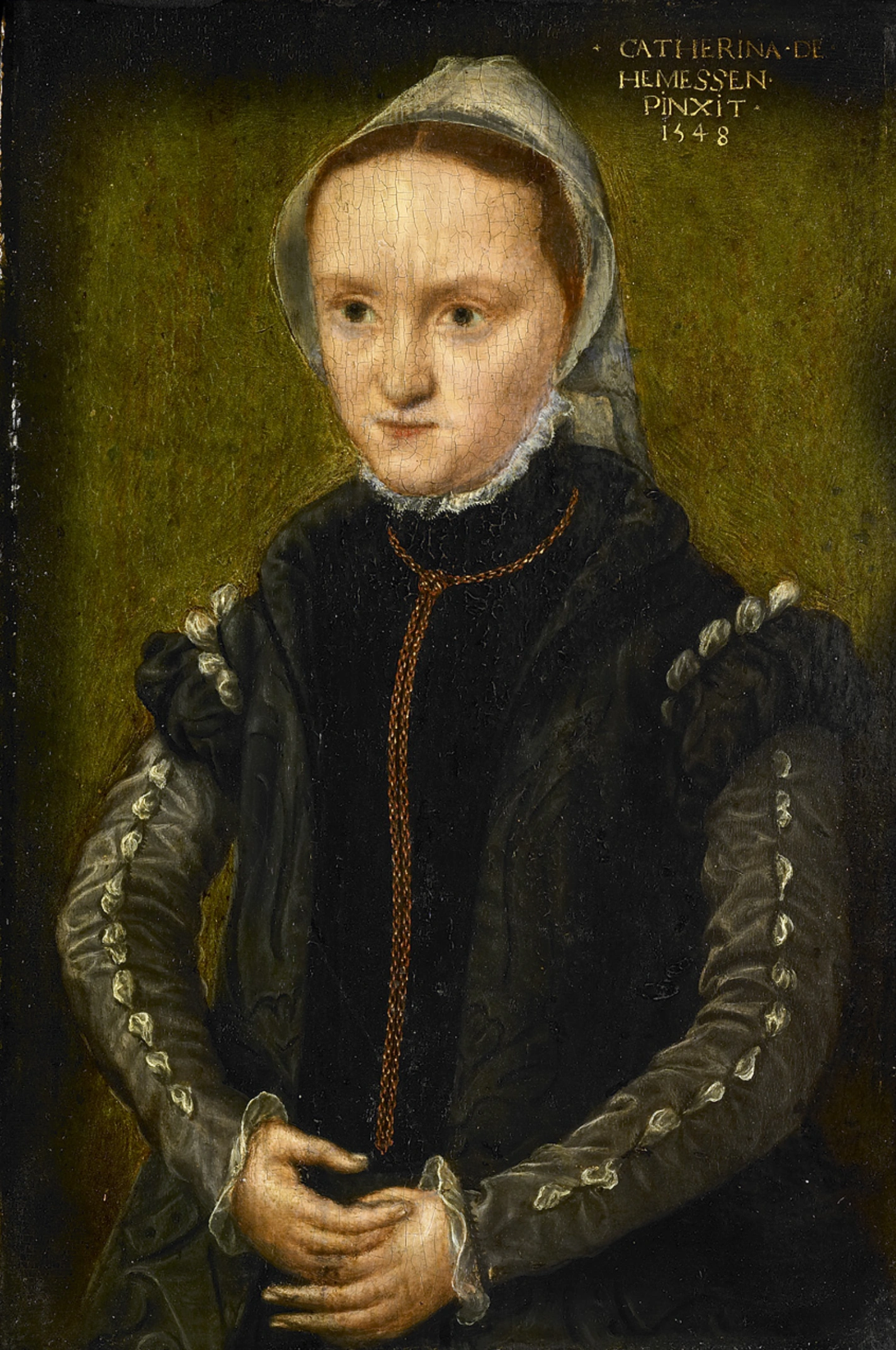 Caterina van Hemessen, Ritratto di donna, 1548, olio su tavola, 24 x 17 cm, Rijksmuseum.