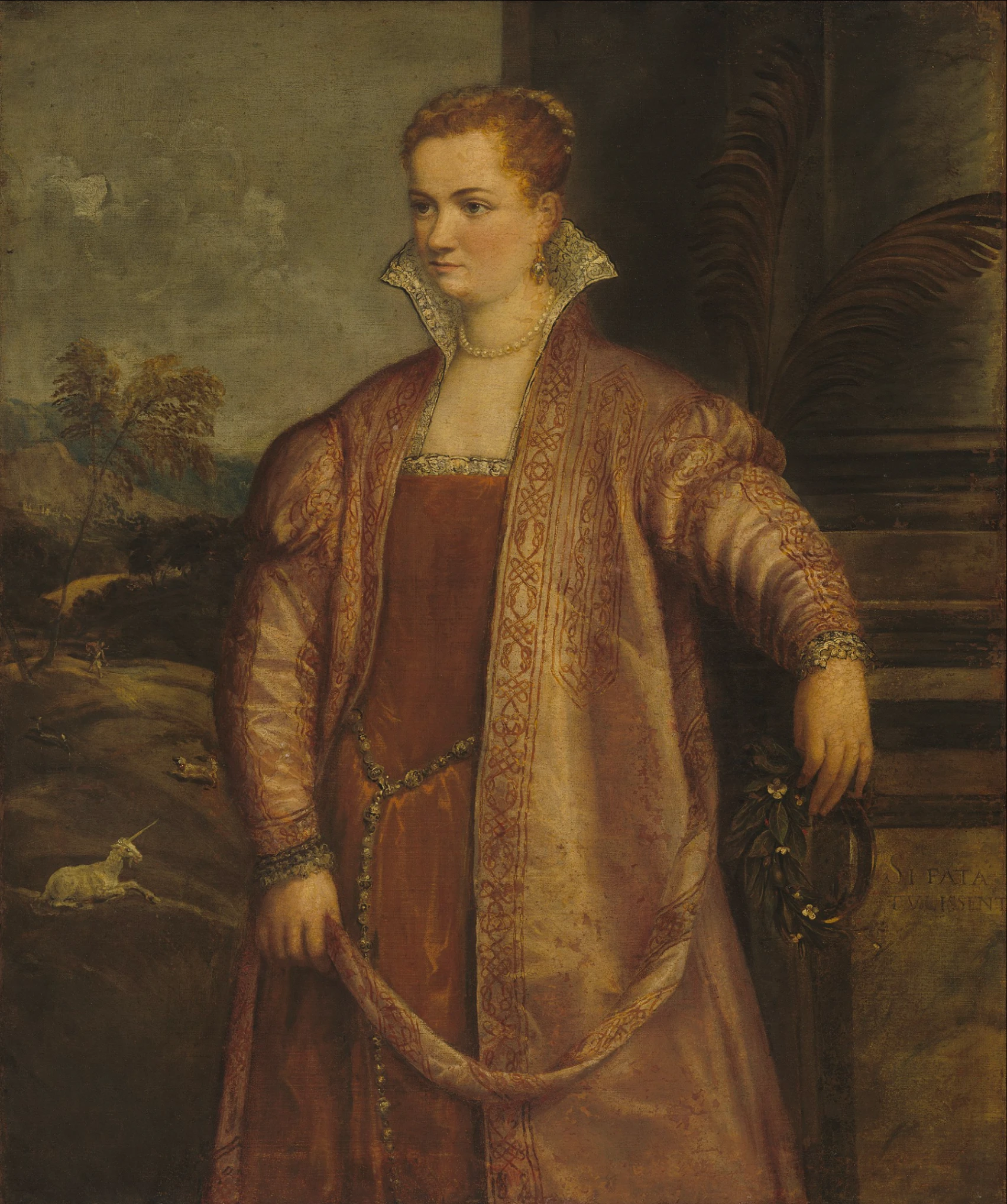 Gian Paolo Pace, Ritratto di Irene di Spilimbergo, 1560 circa, olio su tela, 122 x 106,5 cm, National Gallery of Art, Washington.