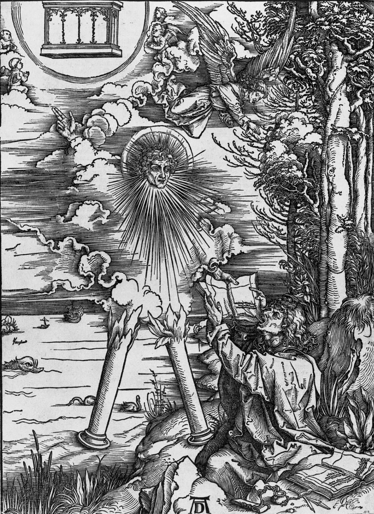 Albrecht Dürer, San Giovanni che divora il libro.
