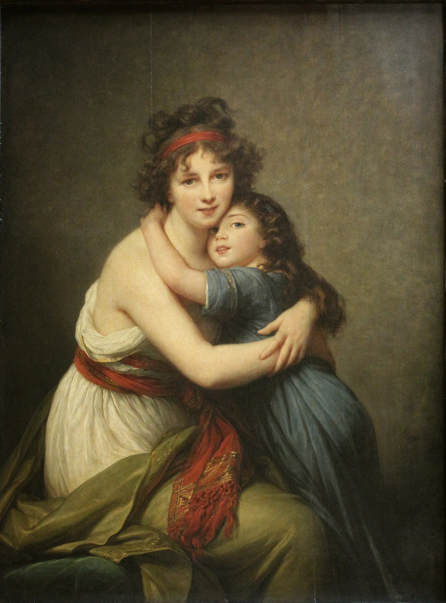 Élisabeth Vigée Le Brun, Autoritratto con figlia, 1789, olio su tela, 130 x 94 cm, Museo Louvre, Parigi.