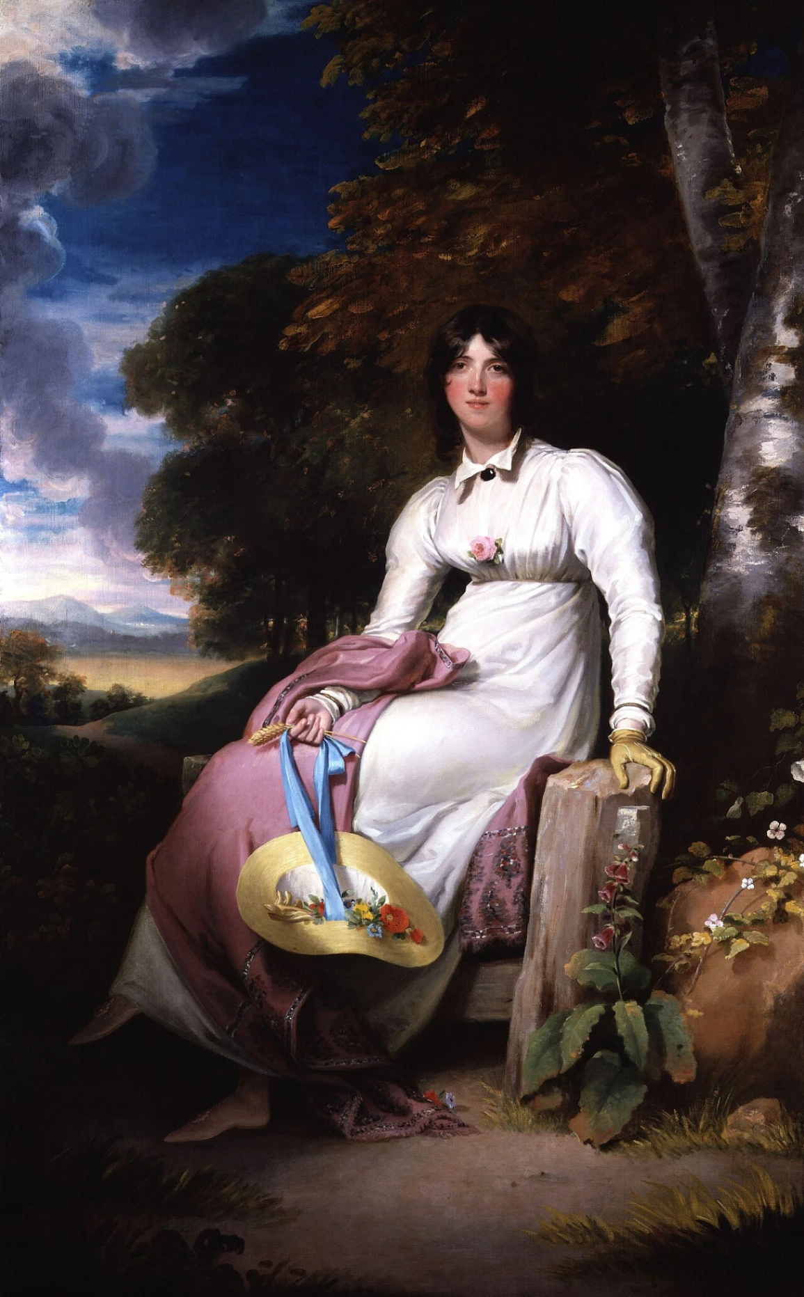 Sir Thomas Lawrence, Ritratto di Lady Sophie Burdett, 1793 circa, 237, 5 x 143, 5 cm, National Portrait Gallery, Londra.