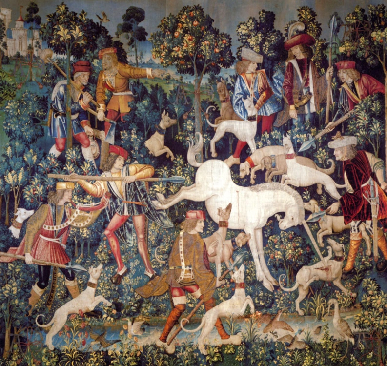 L'unicorno si difende, 1495-1505, The Metropolitan Museum of Art, New York.