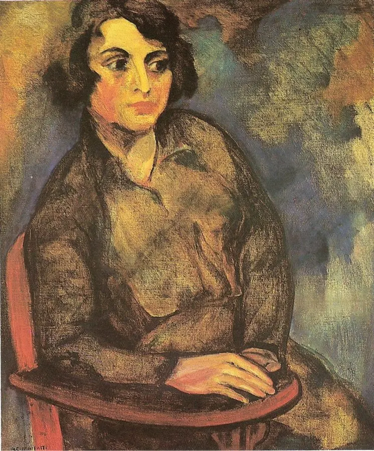 Anita Malfatti, La studentessa russa, 1915, Museu de Arte Moderna de São Paulo, Brazil.