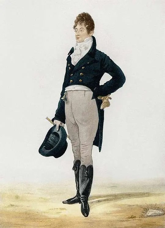 Robert Dighton, Caricatura di Sir Beau Brummell, 1805.
