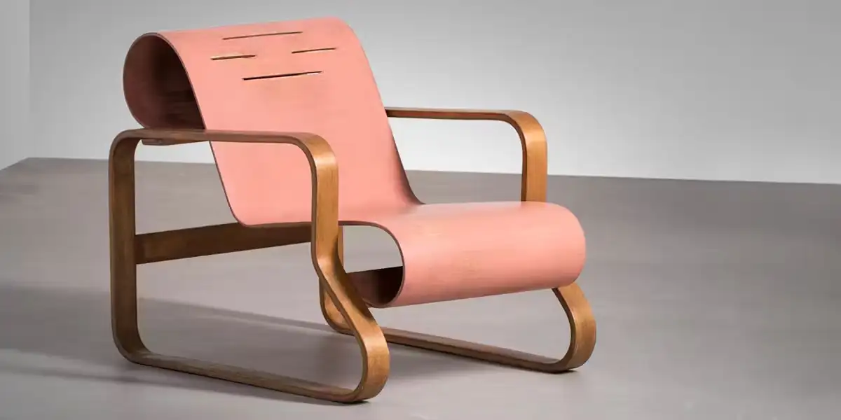 Alvar Aalto, poltrona "Paimio 41", colore originale, circa 1930, foto © Annmaris