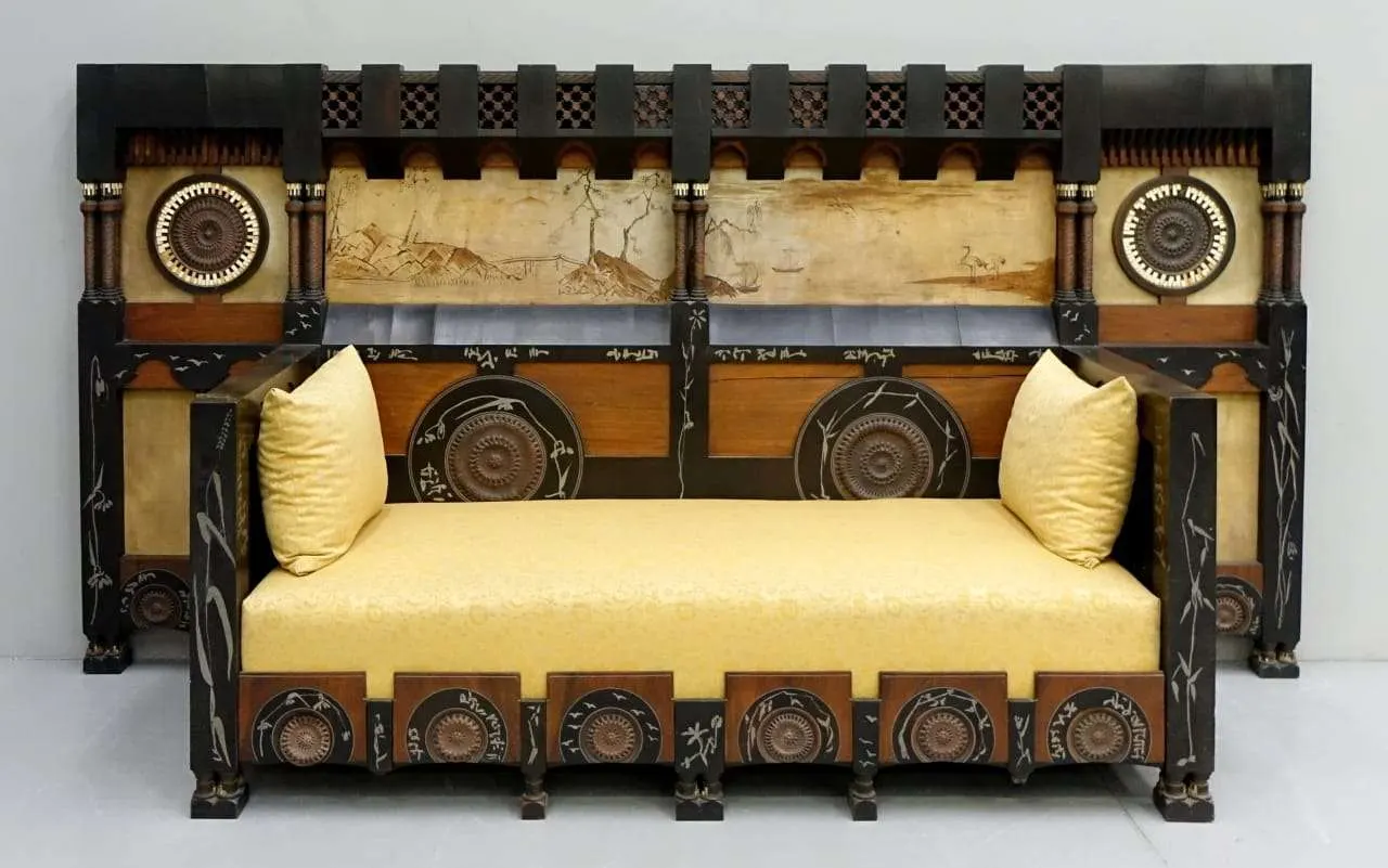 Carlo Bugatti, Divano. © Gabriele Gogna Antiques since 1959