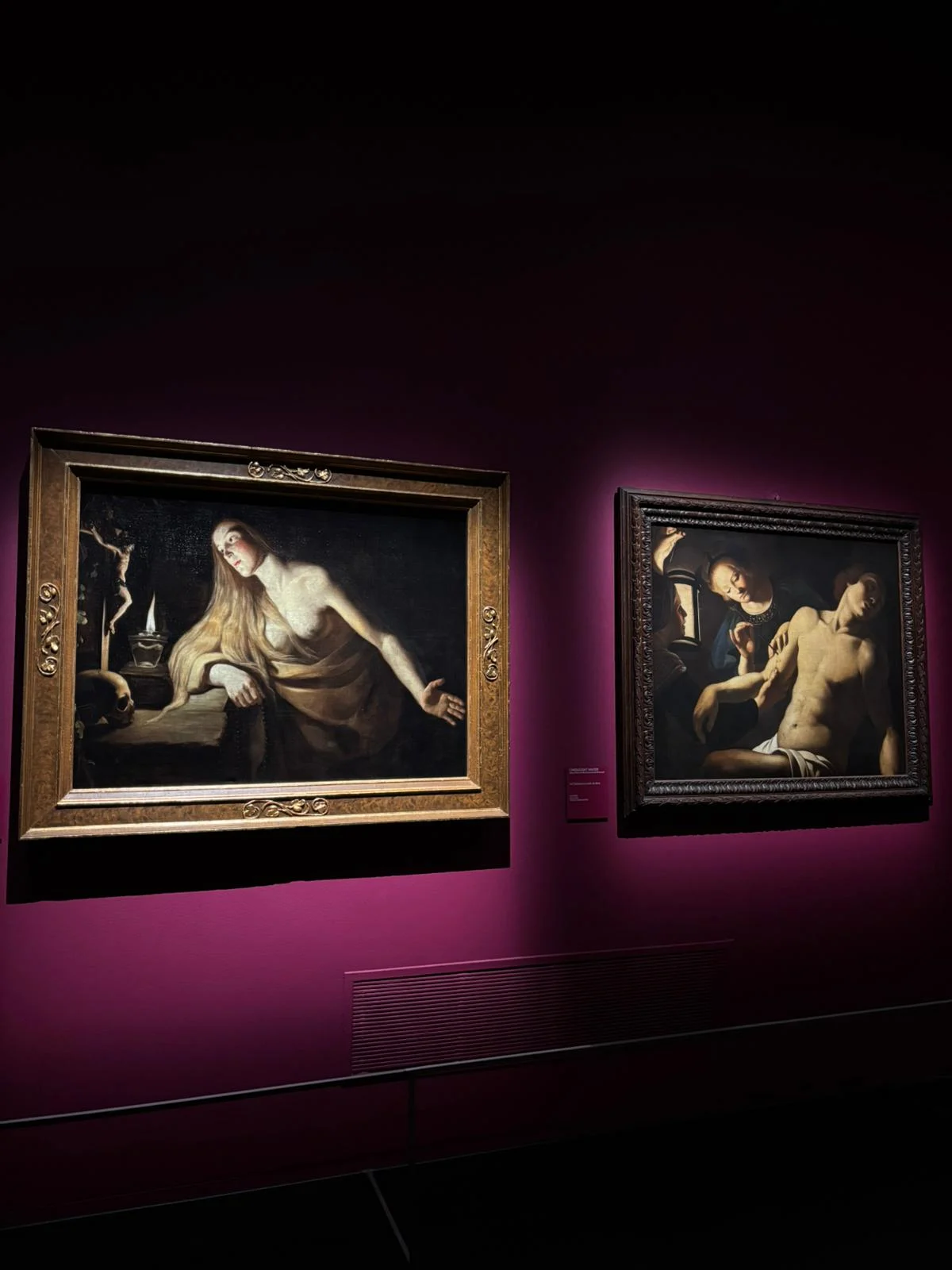 Due dipinti della sezione "Il trionfo dell’immagine. Miti, allegorie, storie".