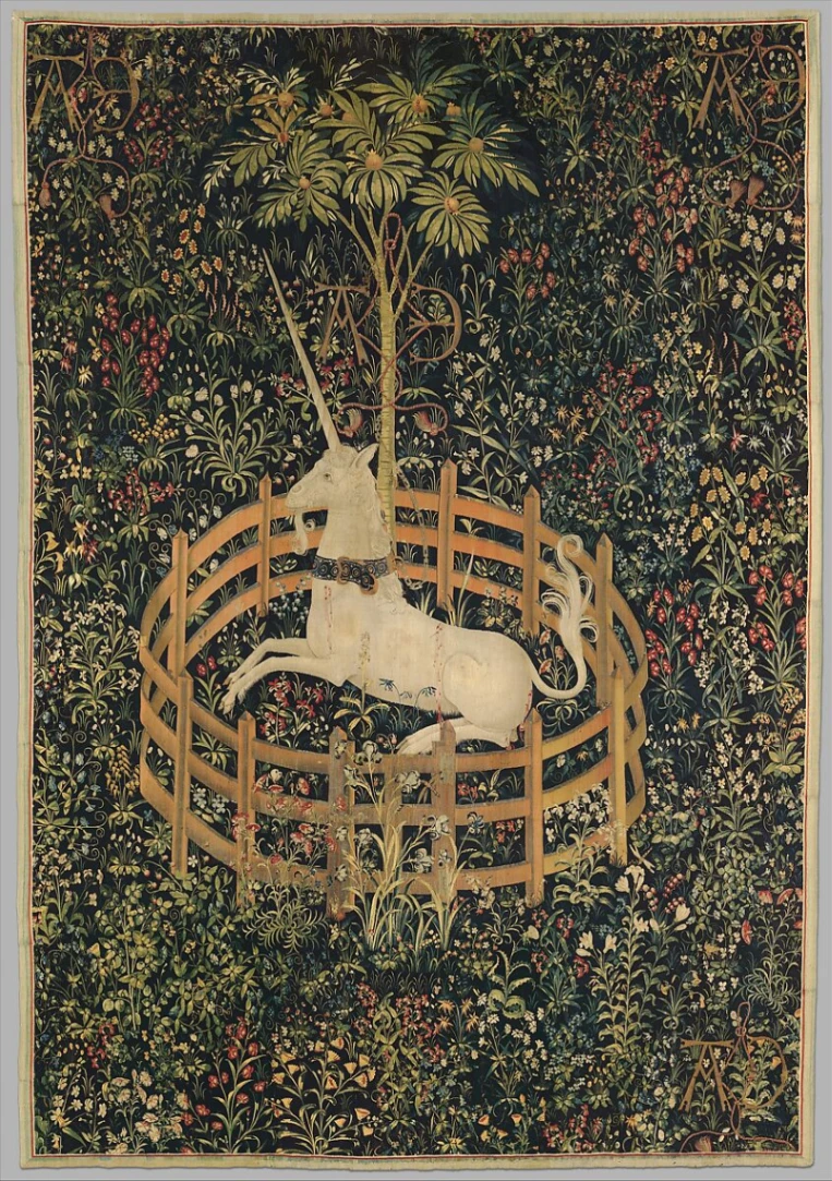 L'unicorno addomesticato, 1495-1505, The Metropolitan Museum of Art, New York.