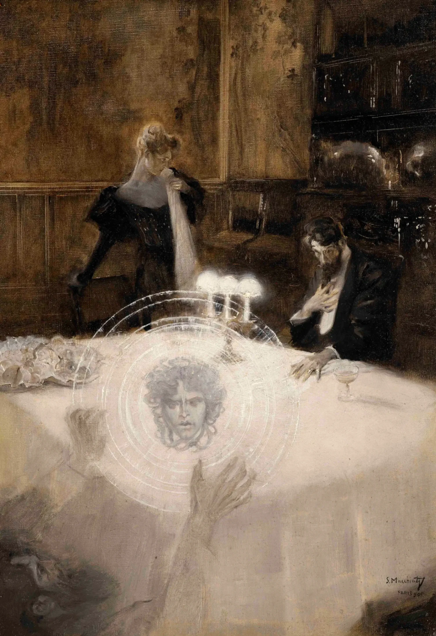 Serafino Macchiati, La seduta spiritica, 1905.