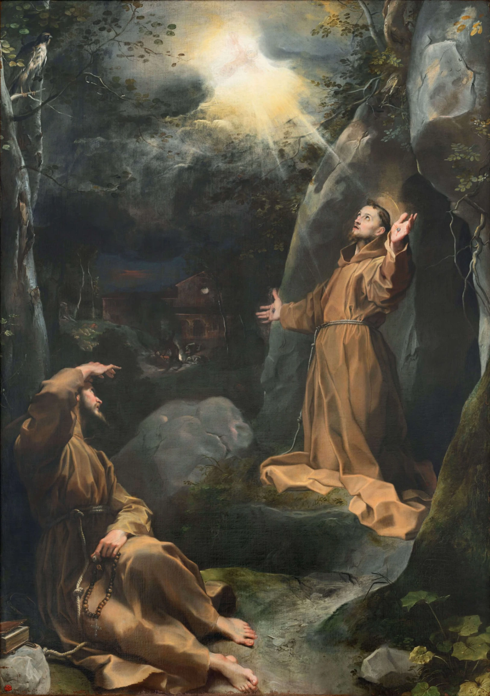 Federico Barocci, San Francesco riceve le stimmate, olio su tela, 360 x 245 cm, Galleria Nazionale delle Marche, Urbino.