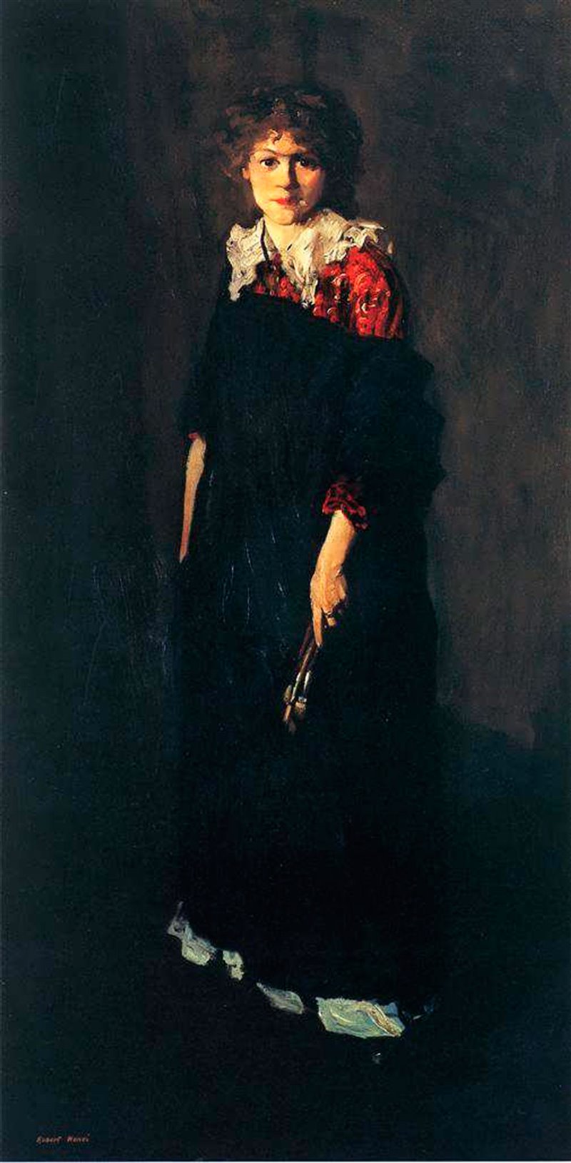 Robert Henri, The Art Student (Ritratto di Josephine Nivision), 1906, 196,22 × 97,79 cm, Milwaukee Art Museum.